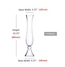 Clear Reversible Trumpet Glass Vases Etsy