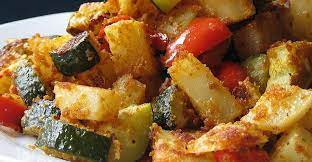 Zucchini And Potato Bake Recipe Vegetable Recipes Recipes Veggie Dishes
