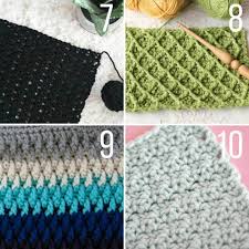 Want to learn how to. 30 Crochet Stitches For Blankets And Afghans Many With Video Tutorials