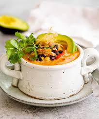 This thick and hearty chicken noodle soup recipe rivals the thinner, brothier versions from your childhood. Creamy Chicken Tortilla Soup The Cozy Cook