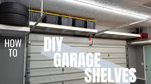 Diy overhead garage storage pulley system. Awesome Hanging Garage Shelves Diy Garage Storage Garage Makeover Pt 4 Youtube