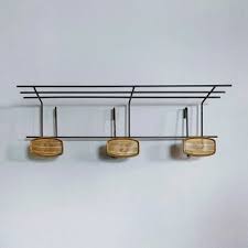 The black area is made from metal and is sturdy and strong but worn with a little rust. Vintage Coat Rack 1970s 3373