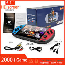 Disfruta de más juegos usando. Mecool X12 Reproductor De Videojuegos 1200 Juegos 480p 5 1 Pulgadas Pantalla Lcd De 8g Y 16g Bateria Integrada Video Retro Consola De Juegos Portatil Para Ninos