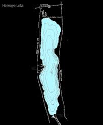 Large Map Of Honeoye Lake Nys Dept Of Environmental