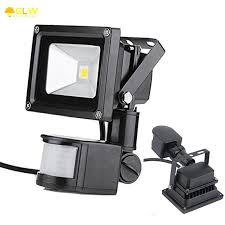 Glw 12v 10w Pir Floodlight Led Projector With Motion Sensor Projecteur Led Exterieur Avec Capteur Led Outdoor Motion Sensor Led Projector Led Outdoor Lighting