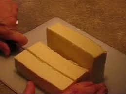On the paper wrapping of each stick there is labeling stating that 1 stick is 1/2 cup. Quick Tip On How To Measure Butter Youtube