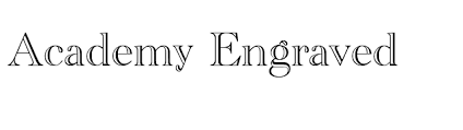 Different computer fonts have names, and you can identify them by their features. Academy Engraved Font Fontpalace Com