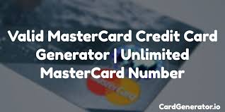 If you have such a card, you are expected to pay full for each monthly basis. Valid Mastercard Credit Card Generator Unlimited Mastercard Number