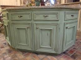Green Island Project Glazed Kitchen Cabinets Distressed Kitchen Cabinets Green Kitchen Cabinets