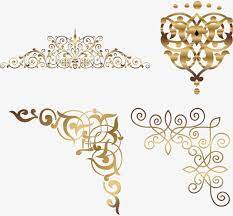 Gold Corner Pattern Png Free Download Golden Corner Vine Png Transparent Clipart Image And Psd File For Free Download Gold Graphic Design Flower Background Design Floral Border Design
