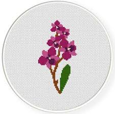 Only full cross stitches are used in this pattern. 10 Name Embroidery Orchid Flower Cross Stitch Pattern Floral Cross Stitch Cross Stitch Patterns Cross Stitch
