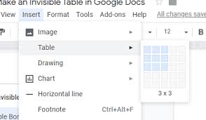 How to add a row to a table in google docs. How To Remove Table Borders In Google Docs
