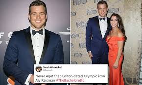 Back in the day, the olympic gymnast used to date former raiders football player colton underwood. Aly Raisman S Ex Colton Underwood Is Competing On The Bachelorette Daily Mail Online
