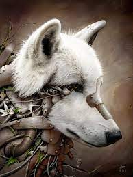 Robot Wolf Steampunk Animals Steampunk Art Wolf Art