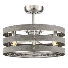 Westinghouse 7224700 quince led ceiling fan with light, 24 inch, white/beech. Progress Lighting Gulliver 24 In Indoor Outdoor Brushed Nickel Dual Mount Ceiling Fan With Light Kit And Remote Control P250005 009 22 The Home Depot