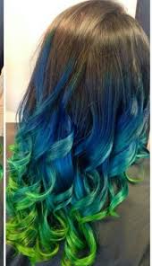 Blue Green Ombre Dip Dyed Hair Color Iluvpibbles Dip Dye Hair Hair Dye Colors Green Hair Ombre