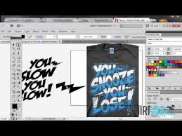 Using Fonts To Make Awesome T Shirt Designs Illustrator Cs5 6 Tshirt Designs T Shirt Fonts Shirt Designs