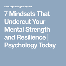 7 Mindsets That Undercut Your Mental Strength And Resilience Psychology Today Mental Strength Psychology Today Resilience