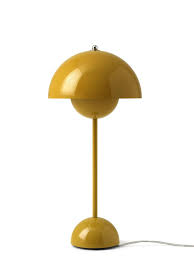 The lampshade has a 30cm diameter. Tradition Flowerpot Vp3 Table Lamp Mustard By Verner Panton 1969 Designer Furniture By Smow Com