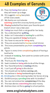 Check spelling or type a new query. 48 Examples Of Gerunds Sentences English Gerund Sentences English Study Here