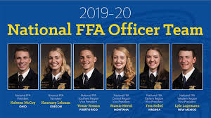 2019 20 National Ffa Officer Team Elected At The 92nd National Ffa Convention Expo Ag Information Network Of The West