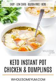 Keto Low Carb Gluten Free Chicken And Dumplings Recipe Low Carb Keto Gluten Free Chicken And Dumplin Chicken And Dumplings Low Carb Crock Pot Recipes Recipes