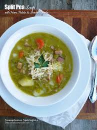 Split Pea Soup With Ham Potato Smoked Gouda Recipe Split Pea Soup Recipe Split Pea Soup Pea Soup