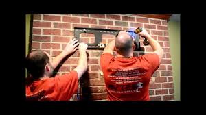 Mounting shelves on a brick wall may seem difficult at first, but with the right instructions, materials, and tools, it may not be as intimidating as you first thought. How To Hang A Flat Panel Tv On A Brick Fireplace Youtube