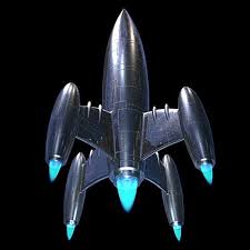 Classic Silver Rocket Ship 3d Max Rocket Art Rocket Ship Retro Rocket