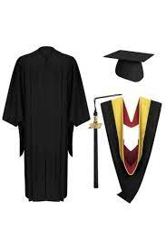 Deluxe Master Graduation Cap Gown Tassel Hood College University Cap Gown University Graduation Outfit Master Graduation Cap Graduation Cap And Gown