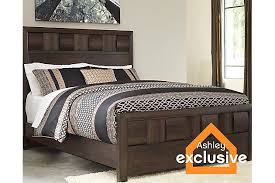 Dark Brown Chanella King Panel Bed View 1 Queen Panel Beds Bed Furniture