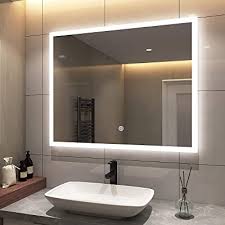 Vanity is the key to bathroom décor. Buy Emke 40 X 32 Inch Led Bathroom Vanity Mirror Anti Fog Large Bathroom Mirror With Lights For Wall Dimmable Brightness Memory Ul Listed Online In Indonesia B08m9v2hk7