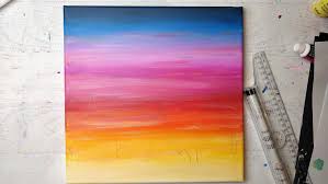 Time painting acrylic painting techniques painting videos painting clouds how to paint clouds online painting watercolor techniques how to paint waves painting art. How To Paint A Sunset Cityscape For Beginners Easy