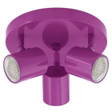 Deckenstrahler (rosa) jetzt online kaufen & bequem liefern lassen! Led Deckenstrahler 3 Flammig In Lila Etc Shop