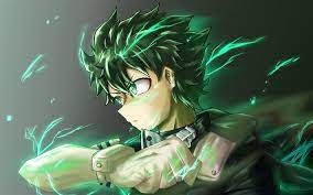 Download Wallpapers Midoriya Izuku Green Fire My Hero Academia Manga Izuku Midoriya 3d Art Boku No Hero Academia Besthqwallpapers Com Cool Anime Wallpapers Anime Wallpaper Phone Hero Wallpaper