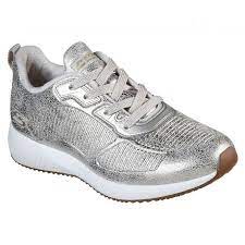 reflect on gorgeous style with comfort in the skechers bobs sport squad sparkle life shoe soft smooth metallic finish mesh f skechers bobs skechers sneakers