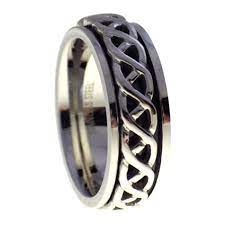 Celtic Spinner Ring Stress Reliever Ring Worry Ring A Very Cool 8mm Wide Worry Ri Stainless Steel Rings Stainless Steel Wedding Bands Spinner Rings Womens