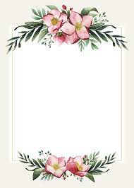 Blank Wedding Card Design Free Vector Free Vector Freepik Freevector Flower Wedding In 2020 Flower Invitation Card Floral Invitations Template Flower Invitation
