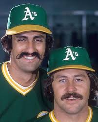 Rollie Fingers and Catfish Hunter, 1974