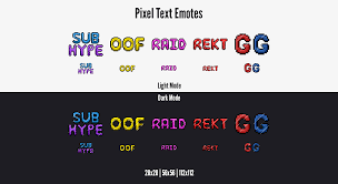 Twitch Emotes 8 Bit Pixel Text In 2021 Text Emotes Twitch Pixel