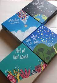 Clearance Disney Dreams Painting Set Of 4 Mini Canvas Art Canvas Painting Diy Disney Canvas Pin it pin on pinterest.