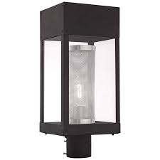 Franklin 19 High Black Outdoor Lantern Post Light 73j76 Lamps Plus