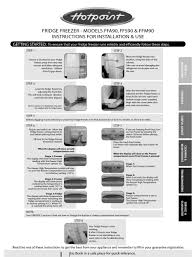 Luckily, most washing machine models have a manual release that will enable you to. Hotpoint Ffa90 Instructions For Installation And Use Manual Pdf Download Manualslib