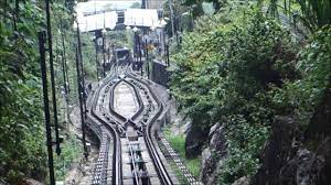 Bukit bendera cable car track. Bukit Bendera Penang Hill Train Ride Youtube