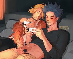 Post 4808273: Denki_Kaminari Hitoshi_Shinsou My_Hero_Academia reallycorking