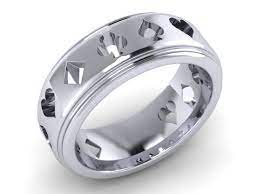 14k Gold Poker Band By Zanderscreations On Etsy 1 399 00 Rings For Men Unusual Wedding Rings Wedding Rings For Women