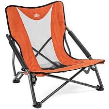 Cascade Mountain Tech Compact Low Profile Outdoor Folding Camp Chair With Carry Case Orange All4hiking Com Low Chair Camping Chairs Folding Camping Chairs