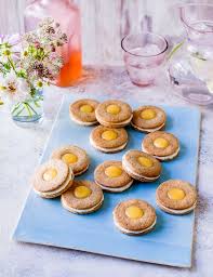 Poppy Seed And Lemon Curd Sandwich Biscuits Recipe Biscuit Recipe Lemon Curd Easter Baking