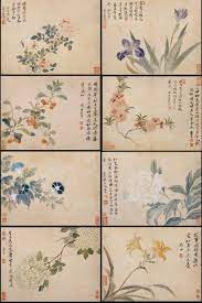 华嵒花鸟草虫图册八开上海博物馆藏 hua yan 1682 1756 華嵒 was a qing dynasty chinese painter he was born in shanghang 上杭 chinese painting chinese art japanese painting