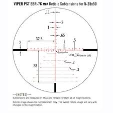Viper hd spotting scope (6) viper pst gen ii riflescope (10) vudu riflescope. Vortex Rifle Scope Viper Pst Gen Ii 5 25x50 Ffp Ebr 7c Reticle Mrad